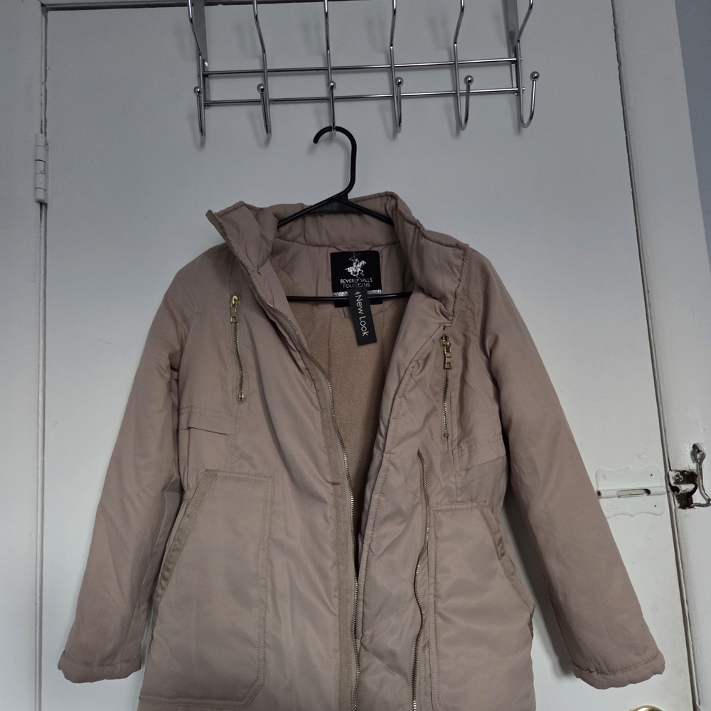 Beige Hooded Parka Jacket – New With Tags – Winter Coat
